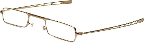 Calabria "Fast Fold Desinger - Gafas de lectura de metal delgadas en oro o plomizo