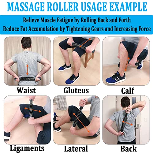 Muscle-Roller-Stick-Muscle-Yoga-Massage-Roller-Bar-Fitness-Beauty-Tool-for-Athletes-Relief-Pain-for-Leg-Back-Black