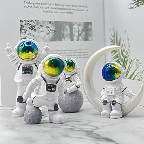 Figurines d'astronaute miniatures pour gâteau thème espace