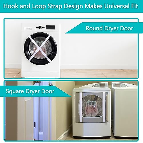 Shoe Dryer Bag 1 Pack, Sneaker Dryer Bag Shoe Drying Bag for Inside Dryer Door, Mesh Shoe Drying Net Bag with Elastic Straps for Sneakers Athletic Shoes