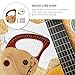 SUPVOX 21-string Portable Lyre Harp Solid Wood Musical Instrument with Tuning Rod, Natural Wood Color Harp Suitable for Beginners and Adults