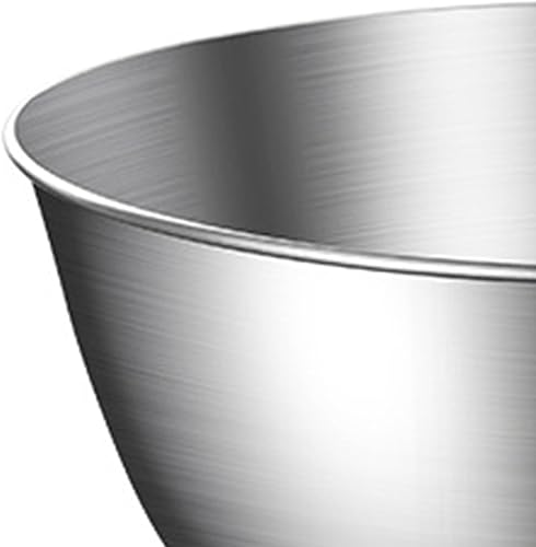Miniatura 9 de HERCHR Cuencos para mezclar de acero inoxidable, cuencos de metal para anidar, tazón grande de acero inoxidable para servir, mezclar, hornear (11.0