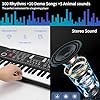 Best Yamaha Arius Digital Piano - Top 5 Expert Reviews & Picks 47 61 keys keyboard piano, Electronic Digital Piano with Built-In Speaker Microphone, Sheet Stand and Power Supply, Portable piano Keyboard Gift Teaching for Beginners #3