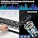 61 keys keyboard piano, Electronic Digital Piano with Built-In Speaker Microphone, Sheet Stand and Power Supply, Portable piano Keyboard Gift Teaching for Beginners