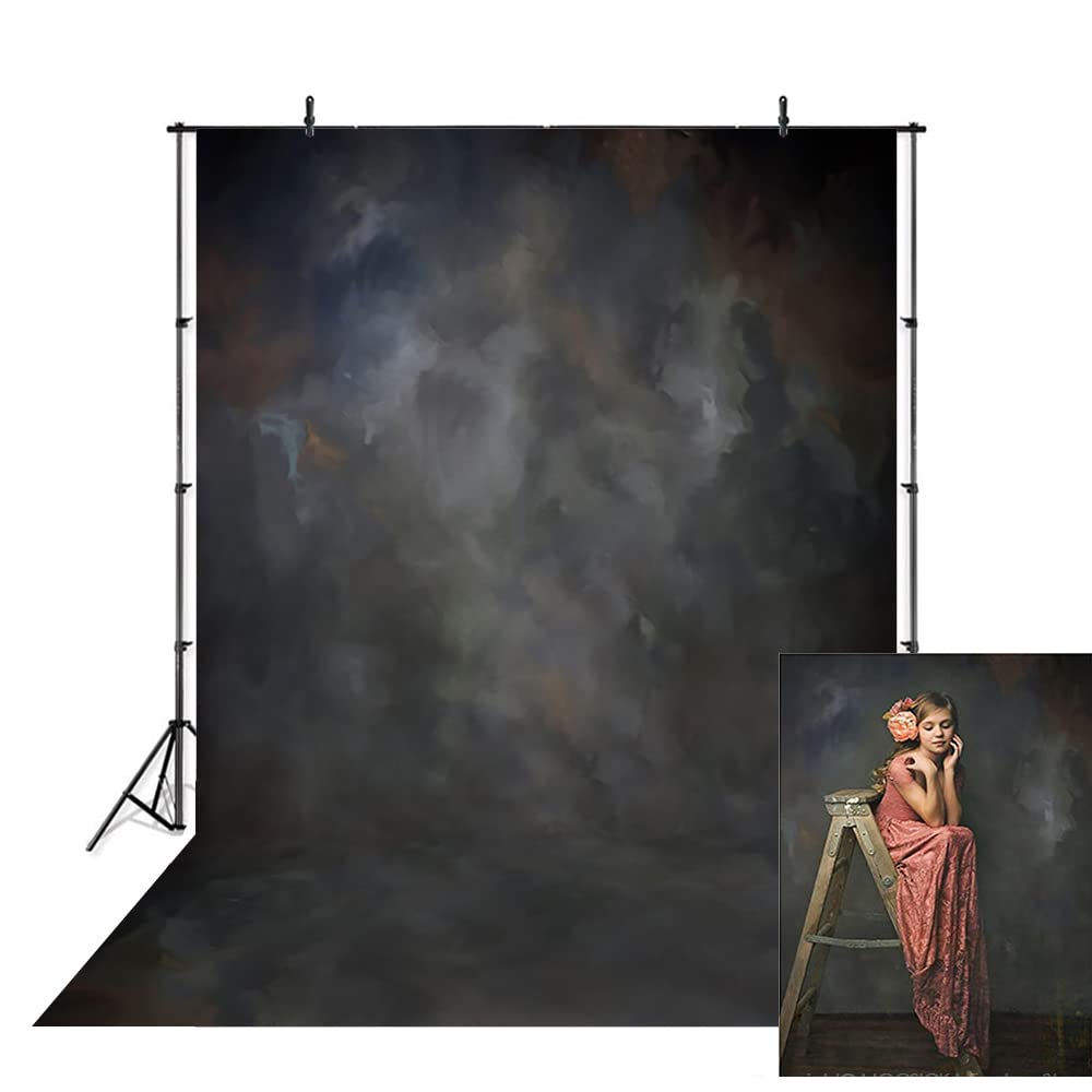 5x7ft Abstract Gray Brown Vinyl Portrait Backdrop Solid Color Photography Background Baby Headshots Photocall Adult Child Family Newborns Party