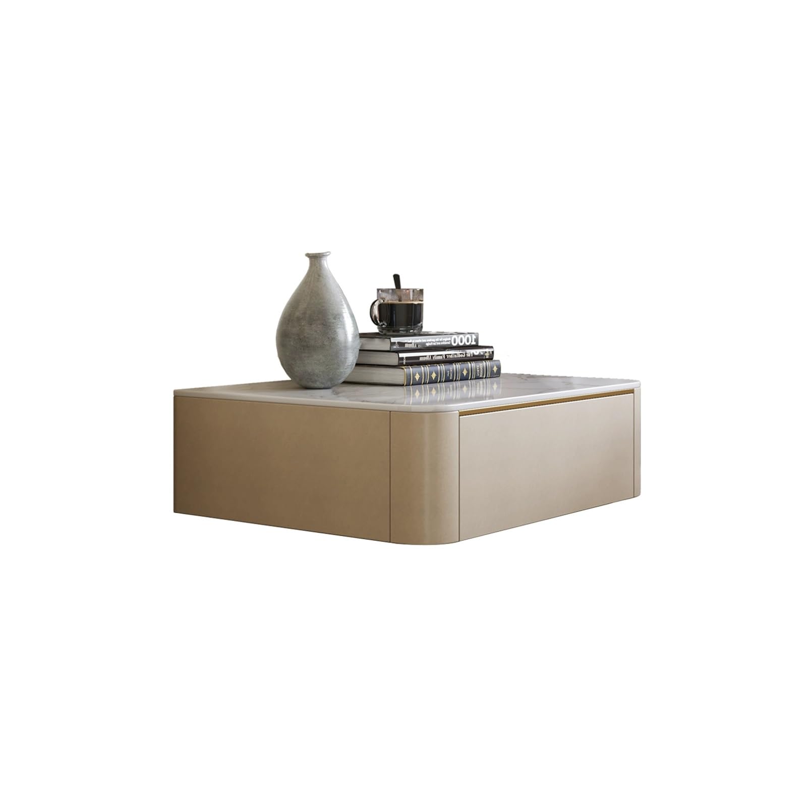 Table de chevet flottante avec tiroirs de rangement pour chambre moderne