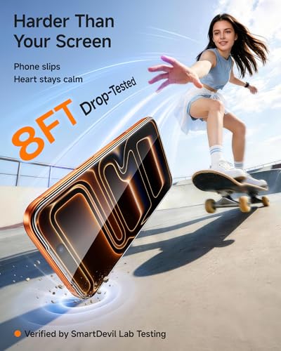 Image of SMARTDEVIL 3 Pack Screen Protector for iPhone 17 Pro, Optical Clear 9H Tempered Glass, 2X Impact Resistance, Anti-Fingerprint Coating, SmartPull Box Bubble-Free Install