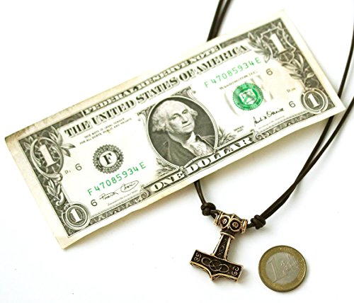 LynnAround Bronze Axe Head Thors Hammer Mjolnir Pendant/Necklace Viking Ragnarok Norse Irish Pagan Jewelry4