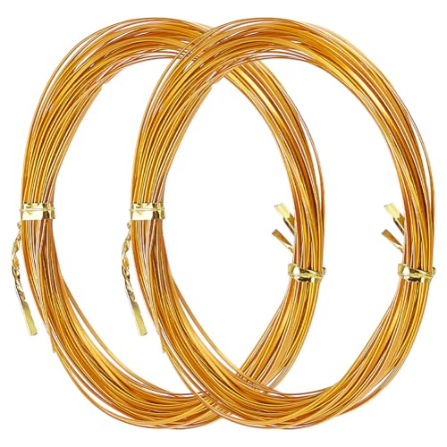 WEBEEDY 0.5mm Gold Flat Wire