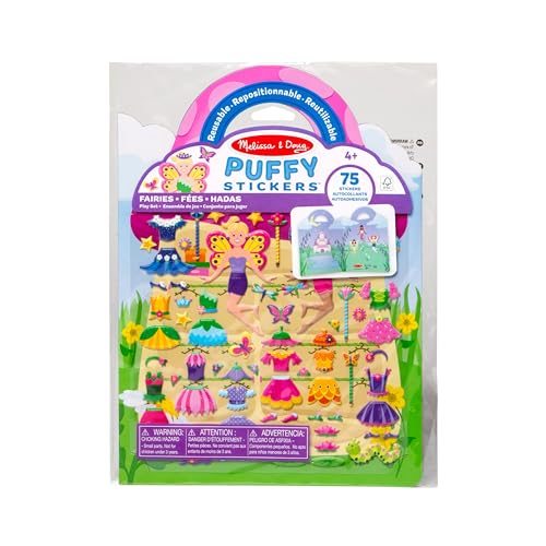Puffy sticker play set fairy avec autocollants en relief pour enfants