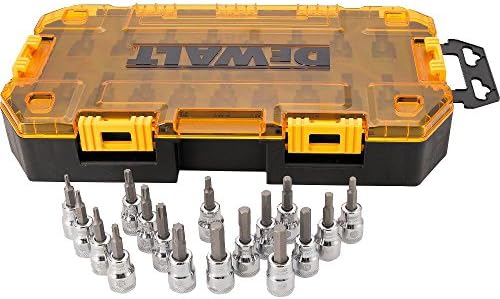 DEWALT Drive Bit Socket Set, 3/8" Drive, SAE/Metric, 17-Piece (DWMT73806)