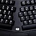 Adesso PCK-208B - Tru-Form Media Contoured Ergonomic Keyboard,Black