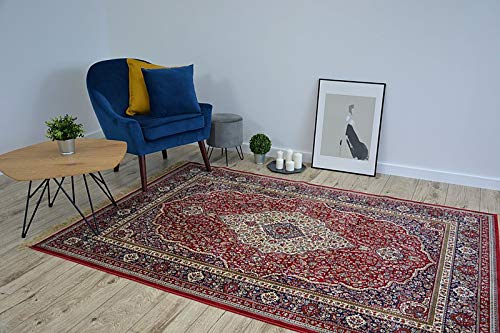 rugsx Traditioneller Teppich Windsor Orientteppich für Wohnzimmer, Schlafzimmer, mit Fransen, elegant, hohe Qualität…