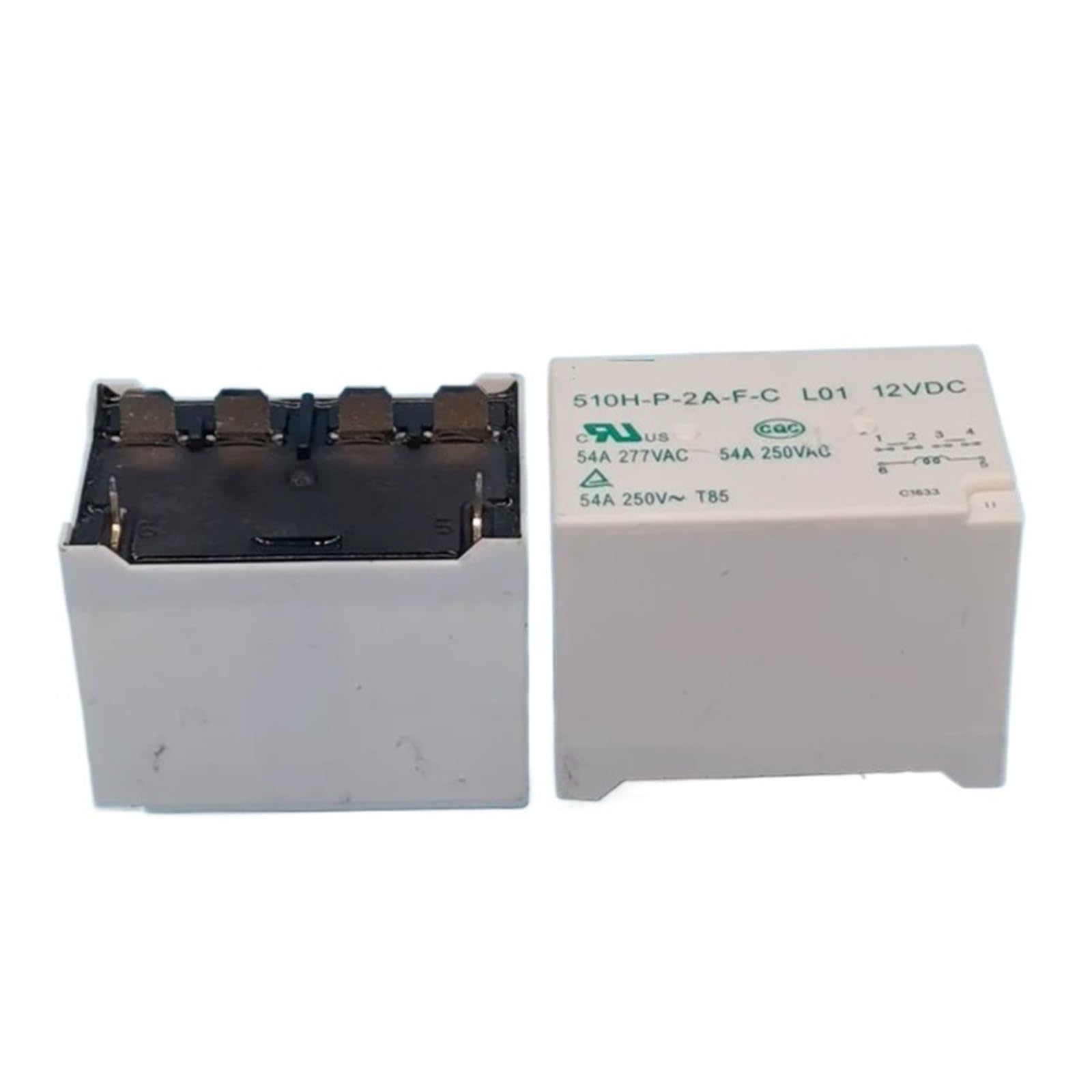 ZVQYSGIW 1pcs 510H-P-2A-F-C L01 12VDC 54A 277VAC 6-pin 12V relay
