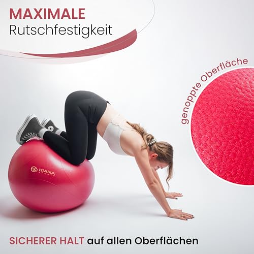 KIANA SPORTS Gymnastikball & Sitzball – Yoga Ball für Fitness & Büro – Ansicht 3