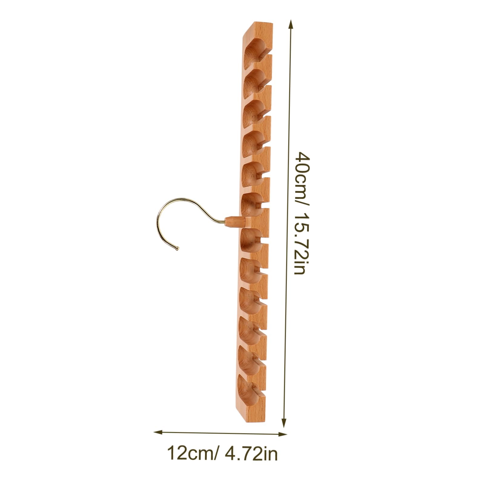 OKUMEYR Belt Rack Organizer Wooden Wall Mount Belt Hanger for Closet Storage with Unique Arc Design and Lightweight