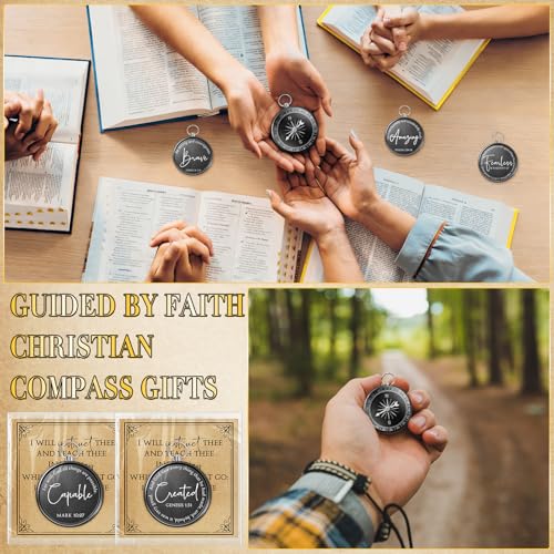 Kingdder 36 Sets Christian Compass Bulk Religious Gifts miniatura 6