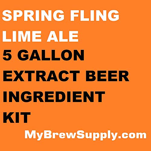 Spring Fling Lime Ale Homebrew 5 Gallon Beer Extract Ingredient Kit by My Brew Supply