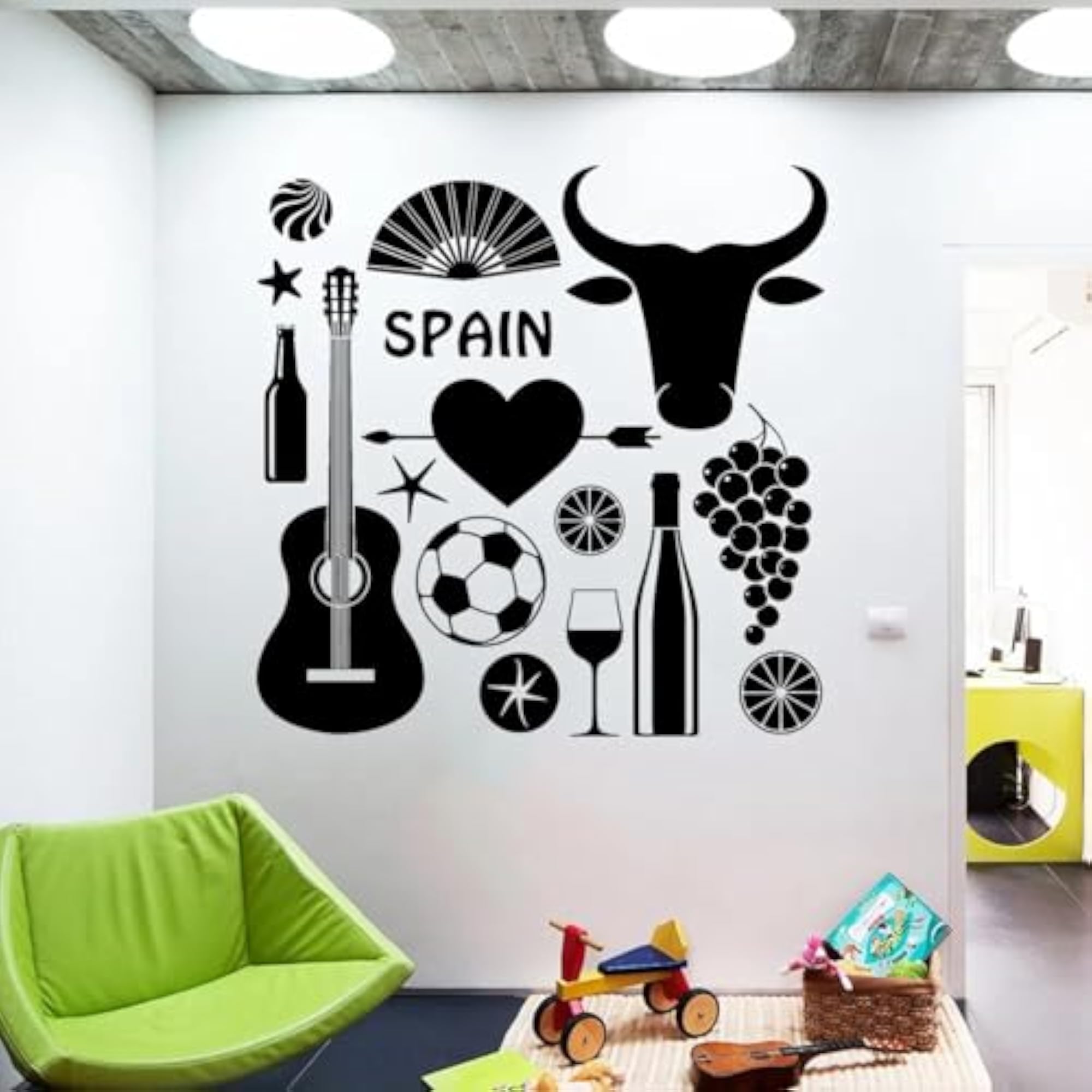 Wall Decal Vinyl Sticker Spain Bullfighting Symbol Decoration