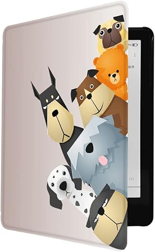 Miniatura 8 de Funda para Kindle Paperwhite5 de 6.8" 2021 con correa de mano - Funda de cuero para Kindle Paperwhite de 11 generación (familia de perros)
