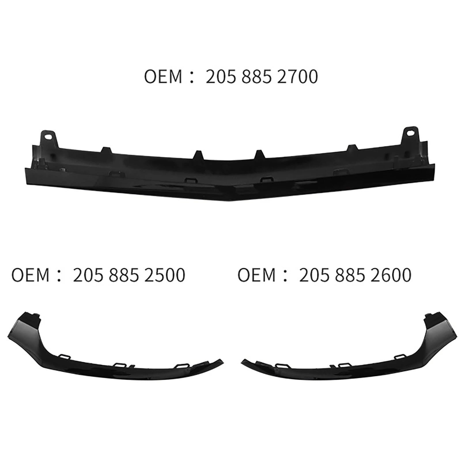 Do Benz C Class W205 C300 C400 C63Car Przedni zderzak