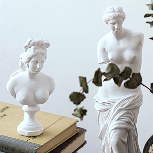 Lkxharleya 13.8 Inch Classic Resin Bust Statue Sculpture Figurine Head Plaster Cast Mannequin Painting For Artists #TOP5