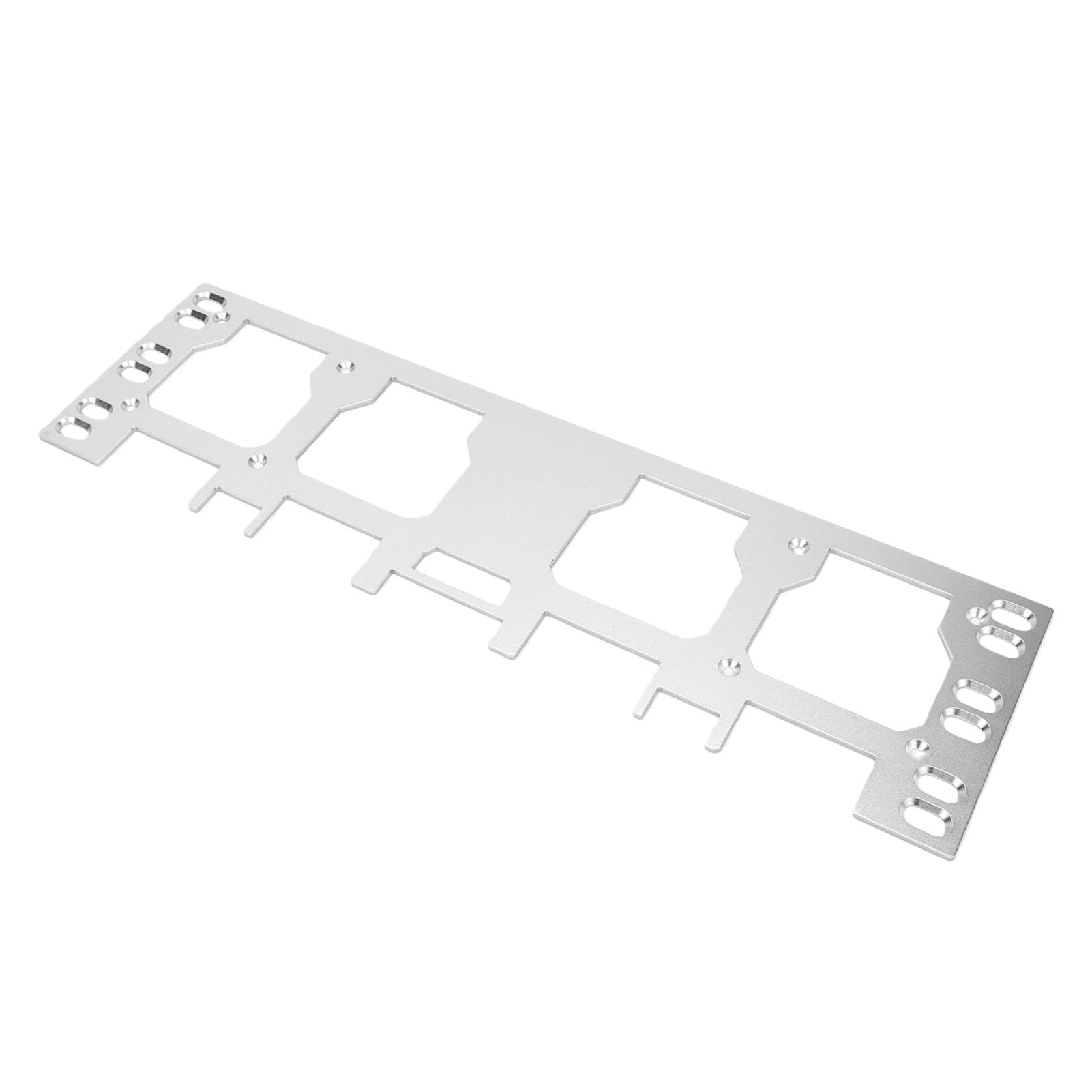 Yctze Caja de Herramientas Placa de Montaje de Almacenamiento Lateral Soporte de Montaje Frontal para Paquete con Ranura de Bloqueo de Aleación de Aluminio de Alta Resistencia y Fácil