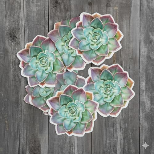 Serviettes en papier succulentes vert 16,5 cm table jetable
