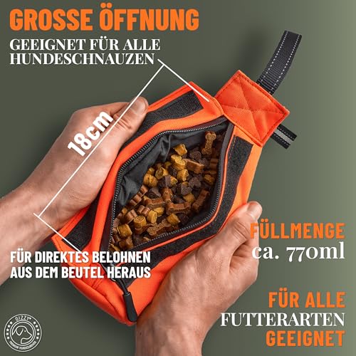 GIZZY® DAS ORIGINAL I Futterdummy Hunde I Robuster Hunde Futterbeutel für alle Rassen I Dummy Hundetraining mit Leckerlies - Die Erziehungshilfe für Hunde I Futterbeutel Hundetraining - Hunde Zubehör