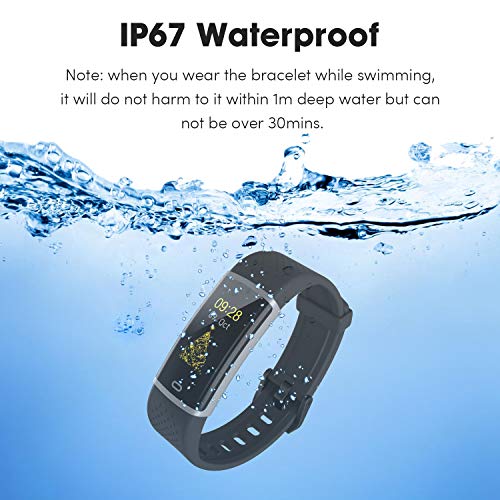 Fitness Watch Activity Tracker with Heart Rate Monitor - Slim Waterproof Smart Watch with Sleep Monitor, Step&Calorie Counter, Pedometer, Call/SNS Remind for Women Men Kids - Thumbnail 7