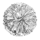 XXMU 2 Pack Cheerleader Pom Poms Sports Dance Cheer Plastic Pom Poms Cheerleading Poms for Sports Team Spirit Cheering Football Soccer Basketball Baseball Tennis,Halloween Christmas Holiday