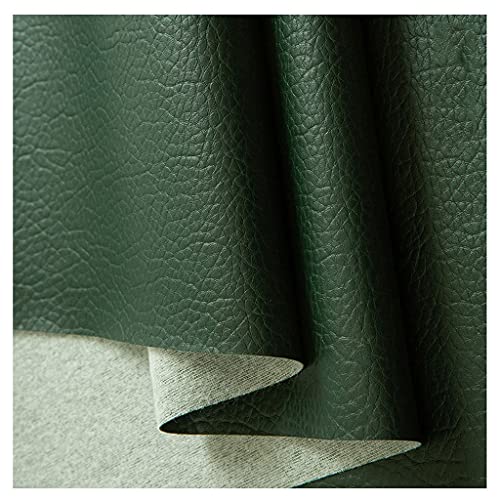 Simili cuir tissu fin stretch vert : finis les plis sur vos meubles à rénover