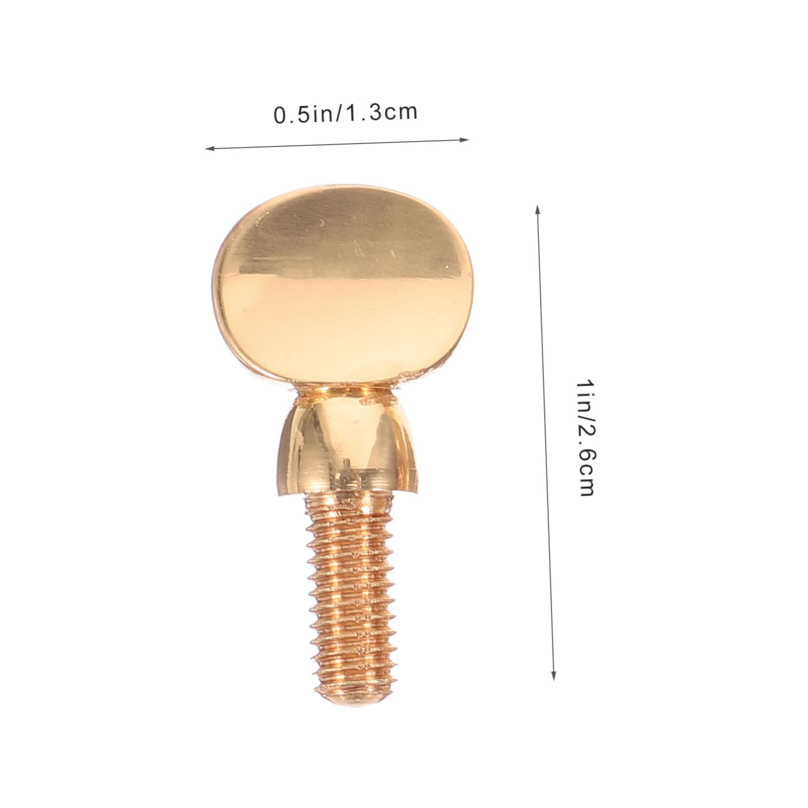 BESPORTBLE 2pcs Durable Saxophone Neck Screws for Alto Tenor Easy Finger Tightening Accessories for Soprano Portable Replacement Parts Elegant Design