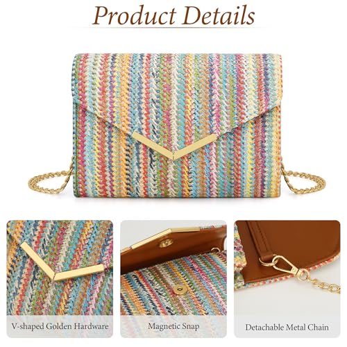 Image of KKXIU Women Formal Vegan Leather Evening Envelope Clutch Purses and Handbags for Party Wedding Prom Bridal