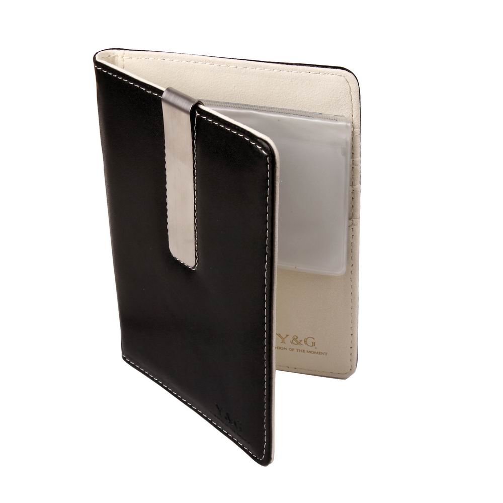 Y&G PW1001 Black White Best Shop Dress Teen Relationships Formal Wear Travel Passport Case Gifts For Mens Passport Holder