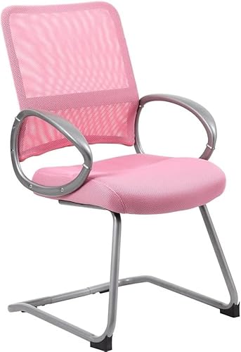 Miniatura 9 de Boss Office Products Silla de trabajo con respaldo de malla con acabado de peltre en rosa, B6416-PK