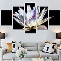 SIGNWIN 5 Panel Canvas Wall Art Flora Snapshot for Home Decorations Ready to Hang - 60