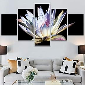 SIGNWIN 5 Panel Canvas Wall Art Flora Snapshot...