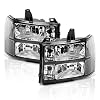 Koplamp Set-Koplamp Set Links en Rechts Past voor GMC Sierra 1500 2500 3500 HD Denali 2007-2013