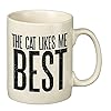 Mug cat likes me  urban country home decor