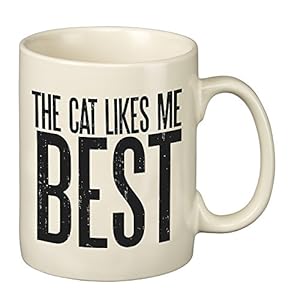 Mug cat likes me  urban country home decor