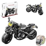 laddutoi Supersport-Motorrad Spielset, Perfekt Als Deko Oder Sammlerstück, Geschenk Für Kinder Ab 6 Jahren Und Modellbau-Fans, Schwarzes Design Mit Coolen Gelb-Grünen Akzenten, 288 Teile