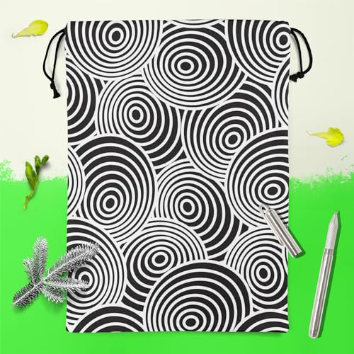 Image of ArtzFolio Circled Life | Reusable Sack Bag | Bag for Gym, Storage, Vegetable & Travel
