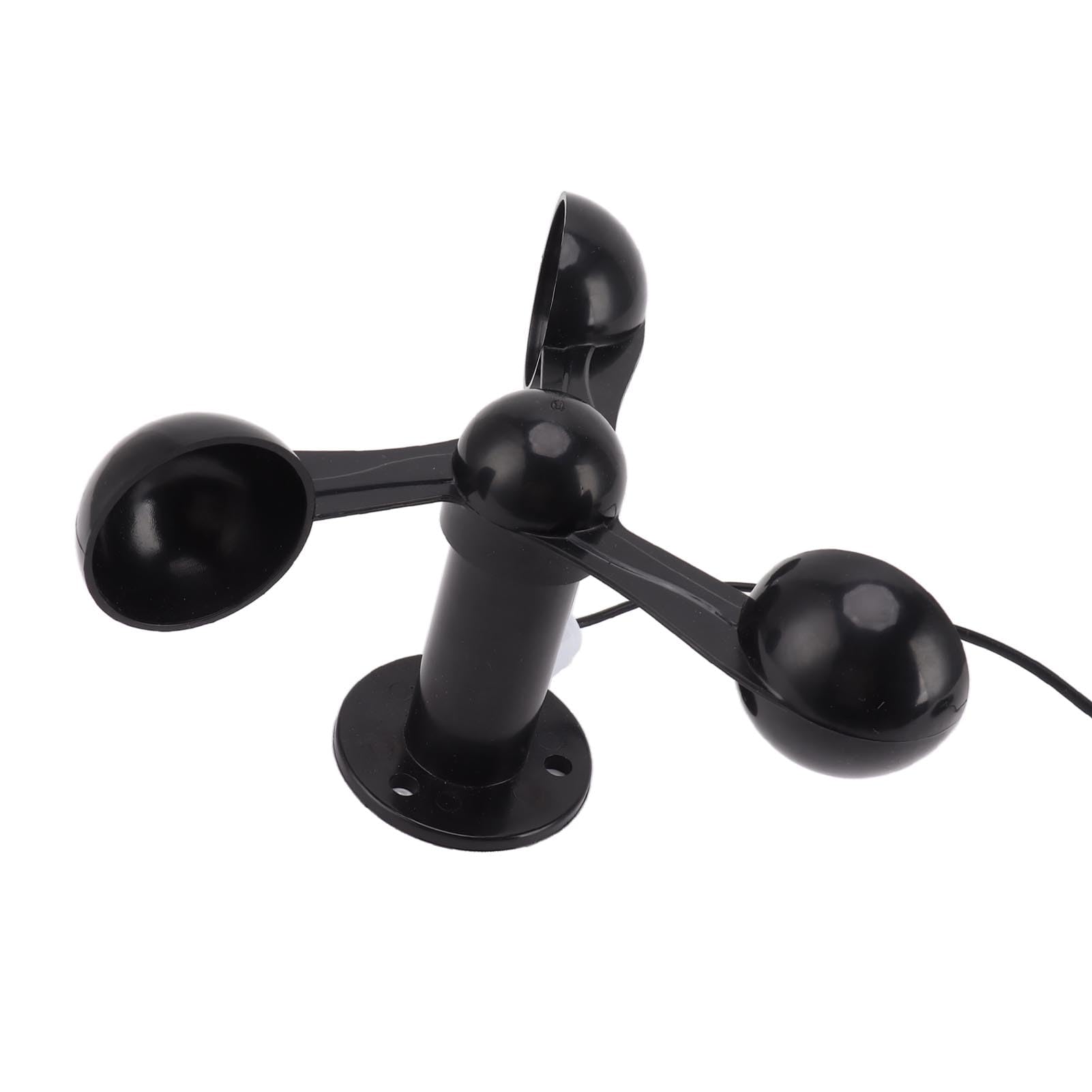 Czujnik Anemometru, Mierzy prędkość Wiatru, Zawiera Wodoodporny Kabel o Długości 8 M, Posiada Otwór Montażowy o średnicy 4 Cm, Konstrukcja Przeciwzakłóceniowa, Czujnik Prędkości