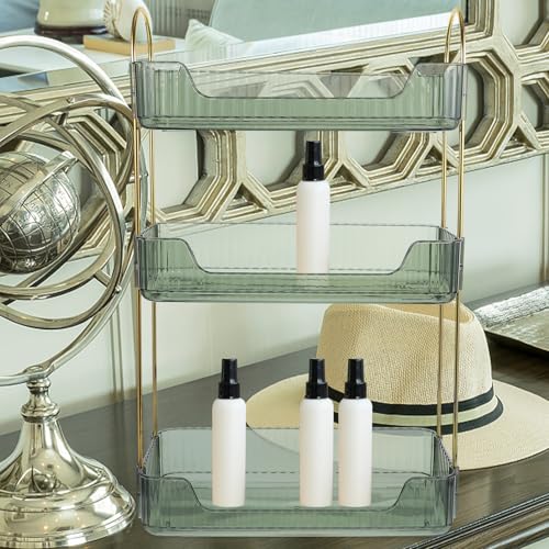 Rangement maquillage transparent pour comptoir encombré - 7