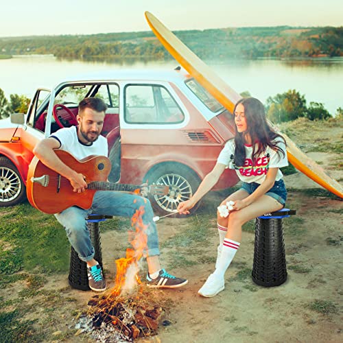 Premium Quality Upgraded Collapsible Stool For Adults 410 Lb Load Capacity Portable Folding Stool | Camping Retractable Portable Seat Foldable Stool With Adjustable Height Heavy Duty Telescopic Stool #TOP6