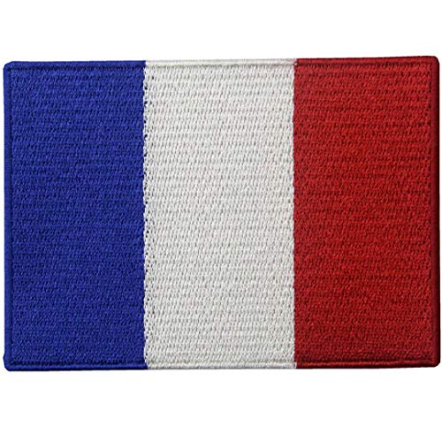 France Drapeau Applique Brodée Fer à Repasser Sur l'Insigne De Patch