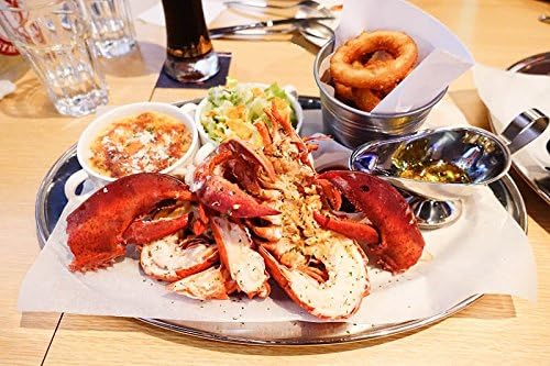 Gmark 25 Pack Disposable Plastic Lobster Bibs Crawfish Bibs Crab Feasts Bibs - Keep Clothing Clean - Great for restaurants, lobster, seafood or crawfish party GM1066