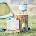 Relaxdays Plegable Set de 4, Angular, agarradero, con Grifo, 5l, bidón Agua...