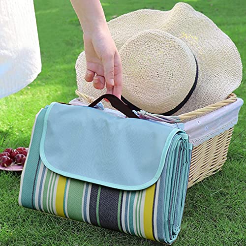 Top Lander Picnic Blankets Waterproof Foldable Extra Large Beach Mat Sand Free Premium 80"x80" Outdoor Blanket for School Kids Baby Camping Patio Grass